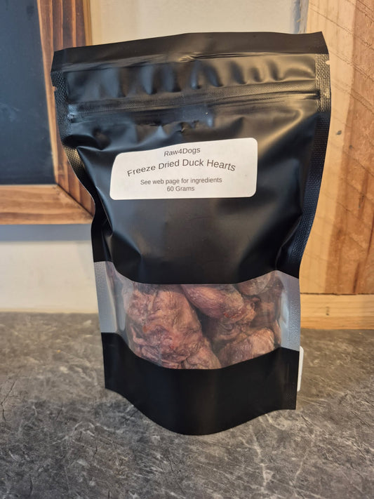 Freeze Dried Duck Hearts
